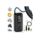 qasul Elektrikli Hava Pompası, Bisiklet Pompası, Elektrikli, 150 Psi, 6000 Mah Pilli Hava Pompası