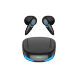 Qasul G10 Beyaz Siyah BT 5.2 Düşük Gecikmeli Kablosuz Dokunmatik Su Geçirmez Bluetooth Oyuncu Kulaklığı