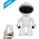Qasul Hd 1080P Wifi Robot Güvenlik Ip Kamera Gece Görüşü Hareket Algılama Tf Kart Yuvası ile Iki Yönlü Sesli Telefon Uygulama Kontrolü - Beyaz