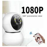 QASUL Ip Wifi 360° 1080p Güvenlik Kamerası Gece Görüşlü Led Işıklı Alarmlı Kamerası Panda Kılıflı