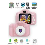 qasul Mini 1080p Hd Kamera Çocuklar Için Dijital Fotoğraf Makinesi 5 Adet Oyunlu 8g SD Kart Hediyeli