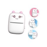 qasul Mini Taşınabilir Yazıcı Fotoğraf Cebi Bluetooth V4.0 Mobil ABS Termal Yazıcı Deforme Olmayan Pembe