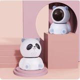 Qasul Panda Görünümlü 360° 1080P Ip Güvenlik Kamerası Gece Görüşlü Wifi Kamera - Beyaz