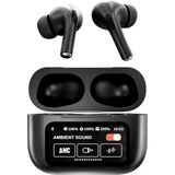 Qasul Pro 2 Anc Dokunmatik Ekranlı Bluetooth Kulaklık Ios Android Tüm Telefonlara Uyumlu Taşıma Ipi Hedyeli - Siyah