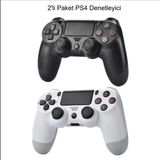 Qasul Ps4 Dualshock 4 V2 Gamepad - Siyah - Beyaz