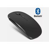 Qasul Taşınabilir Sessiz Işıklı Kablosuz Şarj Edilebilir Bluetoothlu Tablet Bilgisayar Tv Uyumlu Fare - Siyah
