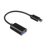 Qasul Type C Usb 3.0 Otg Adaptör - Çevirici Dönüştürücü Siyah