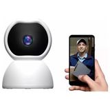 Qasul Wifi Güvenlik Kamerası 2mp 1080P Hd Akıllı Ip Kamera Onvif V380 Pro 360° - Beyaz