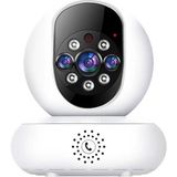 Qasul Wifi Ip Kamera 1080P Çift 2.4 / 5g Cctv Sistemi Hareket Izleme Sesli Akıllı Ev Güvenlik Kamerası LISA-CMR24 - BEYAZ