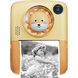 Qasul Yeni Nesil Anında Baskı Çıkaran Fotoğraf Makinesi Taşınabilir Baskılı Termal Kamera Güzel Anılarınızı Anında Çıkartmanın Keyfini Yaşayın - Sarı