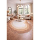 Qatalina Özel Kesim Kahverengi Modern Halı Kaymaz Taban Makinede Yıkanabilir Leke Tutmaz Yeni Nesil Q130KAHVE - 160 x 300 cm