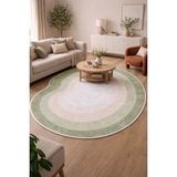 Qatalina Premium Özel Kesim Yeşil Modern Halı Kaymaz Taban Makinede Yıkanabilir Leke Tutmaz Ultra Pro 130YSL - 90 x 100 cm