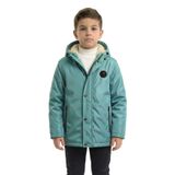 QAWWA Erkek Çocuk Kışlık Parka Mont İçi Kürklü Sıcak Tutan Su İtici Rüzgar Geçirmez Kapüşonlu