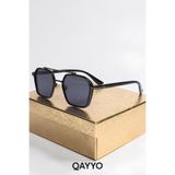 QAYYO Accessories Güneş Gözlüğü Siyah Kadın & Erkek Uv400 Cam