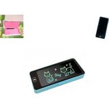 QBA (Silme Emniyet Kilitli) LCD Ekran Silinebilir Dijital Yazı Tahtası Kalemlik (Ebat: 20 cm x 9 cm x 2,2 Cm) - Mavi