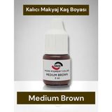 Qbien Kalıcı Makyaj ve Microblading Boyası 5 ml - Medium Brown