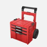 Qbrick System PRO Cart 2.0 Plus Drawer 3 RED Ultra HD 3 Çekmeceli Tekerlekli Takım Çantası, Kırmızı