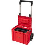 Qbrick System PRO Cart 2.0 Plus Red Ultra HD Custom Tekerlekli Takım Çantası - 29 L, Su ve Toz Geçirmez - Kırmızı