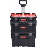 Qbrick System Two Set Plus Vario - 3 Parça Tekerlekli Takım Çantası Seti, Siyah
