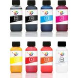 Qc Epson Stylus Photo C79 Yazıcı Uyumlu Kartuş Mürekkebi PRO 100ml PRO Set-8 Renk - Renkli