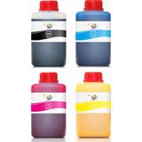Qc Epson Stylus TX101 Yazıcı Uyumlu Kartuş Mürekkebi PRO 500ml PRO Set-4 Renk - Renkli