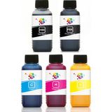 Qc Epson SureColor SC-T5200D-PS Yazıcı Uyumlu Kartuş Mürekkebi PRO 100ml PRO Set-5 Renk - Renkli