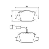 QCB QCB4123 Arka Balata Linea Tüm Modeller-Alfa 147 01- 156 97-03 Gt 03-10
