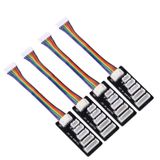 QCCAN 4 ADET JST-XH 2-6S Lipo Pil Şarj Denge Panosu Genişletme Kartı Adaptör Dönüştürücü JST-XH Konektör Denge Panosu için
