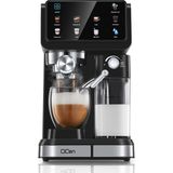 Qcen Portafiltre Makinesi 20 Bar, Süt Tanklı 9'u 1 Arada Espresso Makinesi