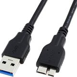 QCEs USB 3.0 Mikro Kablo, Harici Sabit Sürücü Kablosu USB 3.0 Tip A Erkek - Mikro B Kablosu Samsung Galaxy S5 Note 3 ile Uyumlu, Kamera, Harici Sabit Disk, HDD 0,5 m