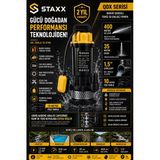 Qdx 2Hp Şamandıralı Dalgıç Su Pompası 40 Metre Basma 1.5'' Çıkışlı Bakır Sargılı Temiz Su Motoru