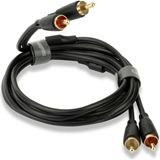 QED QE-8104 Connect Rca-Rca Kablo 1.5 Metre - Gri - 1,5 m