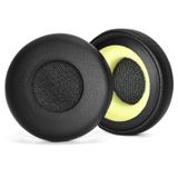 QeeFop 1 çift yedek kulak yastığı, suni deri, Jabra Evolve 20 20se 30 30II 40 65 65+ kulaklık yedek parçaları (siyah)