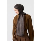 Qef Cotton Twill Şal Chain Kahve