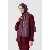 Qef Cotton Twill Şal Chain Mürdüm