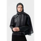 Qef Cotton Twill Şal Chain Siyah