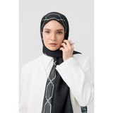Qef Cotton Twill Şal İnterlock Siyah