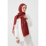Qef Cotton Twill Şal Linkage Kırmızı