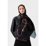 Qef Cotton Twill Şal Linkage Kızıl Kahve