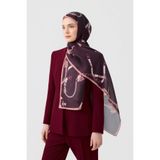 Qef Cotton Twill Şal Linkage Mürdüm Eriği