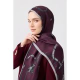 Qef Cotton Twill Şal Linkage Mürdüm