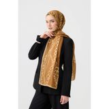 Qef Cotton Twill Şal Loop Line Camel