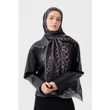 Qef Cotton Twill Şal Loop Line Gri