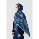 Qef Cotton Twill Şal Loop Line İndigo