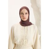 Qef Daily Cotton Şal Kızıl Kahve