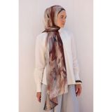 Qef Deluxe Summer Şal Gray Coffee
