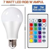 Qenos Rgb Uzaktan Kumandalı 16 Renk Ampul Qenos - Beyaz