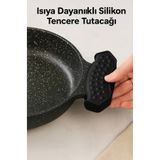 QesQin 1 Adet Yanmaz Yapışmaz Silikon Tencere Tava Tutacağı | Sahan ve Kulp Silikon Tutacak