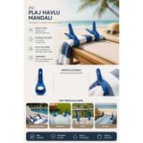 QesQin 2’li Büyük Plaj Havlusu Sabitleyici Mandal | Şezlong, Piknik, Kamp ve Ev İçin Güçlü Klips