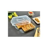 QesQin Kare Borcam Kapağı 28,2 x 31,75 cm | Borcam ve Tepsi Uyumlu Pratik Kapak